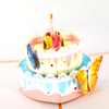 Happy Birthday Cake 3d Pop Up Greeting Card The Plush Kingdom