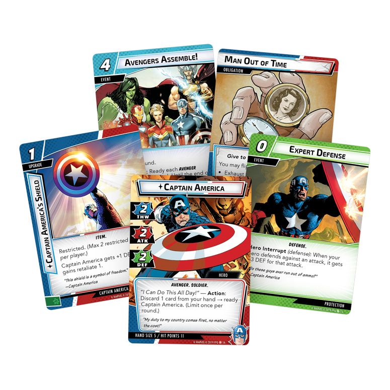 Marvel Champions The Card Game Captain America Hero Pack
